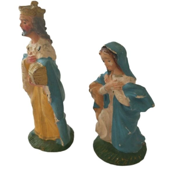 VTG Italy Nativity Figures Mary Wiseman Replacements ONLY Hand Painted Despose. - Picture 13 of 16